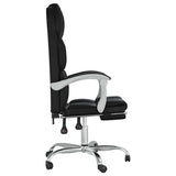 Reclining Office Chair Black Faux Leather 349799