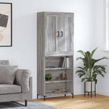 Highboard Grey Sonoma 69.5x34x180 cm Engineered Wood 3200071