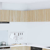 Hanging Cabinet Sonoma Oak and White 57 x 57 x 40 cm 884188