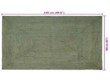 Area Rugs Rectangular Olive Green 160 x 230 cm Jute 42010460