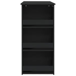 Bar Table with Storage Rack Black 102x50x103.5 cm Engineered Wood 809468