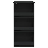 Bar Table with Storage Rack Black 102x50x103.5 cm Engineered Wood 809468