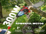 18V 8" Cordless Pole Chainsaw, 1.94m/2.56m Electric Chainsaw with 2 x 4.0Ah Batteries, Charger, Auto T3398P552553