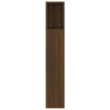 Headboard Cabinet Brown Oak 160x18.5x104.5 cm 817275