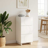 Sideboard High Gloss White 33.5 x 34.5 x 75 cm Engineered Wood 8011517