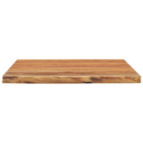 Desk Top 80x80x2.5 cm Square Solid Wood Acacia Live Edge 370266