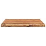 ZNTS Desk Top 80x80x2.5 cm Square Solid Wood Acacia Live Edge 370266