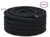 Multipurpose Utility Rope 50 mm 10 m Black PP 15000 kg Max Load 3472890