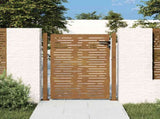 Garden Gate 100x125 cm Corten Steel Square Design 153252
