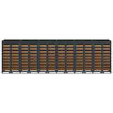 Wheelie Bin Storage for 6 Bins Anthracite 408 x 77.5 x 121.5 cm 3394777