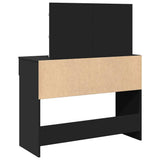 Dressing Table with LED Black 100x40x120 cm 848207