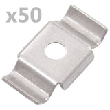 Butterfly Fence Clips 50 pcs Stainless Steel 144508