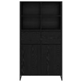 Sideboard 2 pcs Black Oak 81 x 36 x 150.5 cm Engineered Wood 3403034
