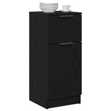 Sideboard 2 pcs Black Oak 30 x 30 x 70 cm Engineered Wood 862773