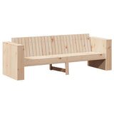 Garden Sofa Natural 185.5 x 60 x 62 cm Solid Pine Wood 873871
