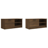 TV Cabinets 2 pcs Brown Oak 80x35x36.5 cm Engineered Wood 817122