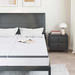 Mattress 2 pcs White and Grey 80 x 200 cm Bonell Spring 4106444