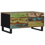 Coffee Table 80x50x40 cm Solid Wood Reclaimed&Engineered Wood 350638
