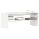 TV Cabinet High Gloss White 100x40x40 cm Engineered Wood 861118