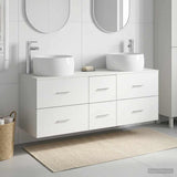 Bathroom Furniture Set 3 pcs White 49.5 x 44.5 x 66 cm 3405931