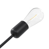 Ceiling Light with Filament Bulbs 2 W Black E27 281439