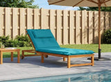 Sunlounger Cushion GEMERT 100% Polyester Turquoise 947541