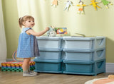 Kids Storage Unit, with Six Drawers - Blue T3398P379056
