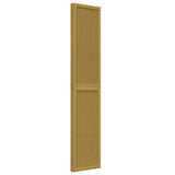 Room Divider 4 Panels Brown Solid Wood Paulownia 358819