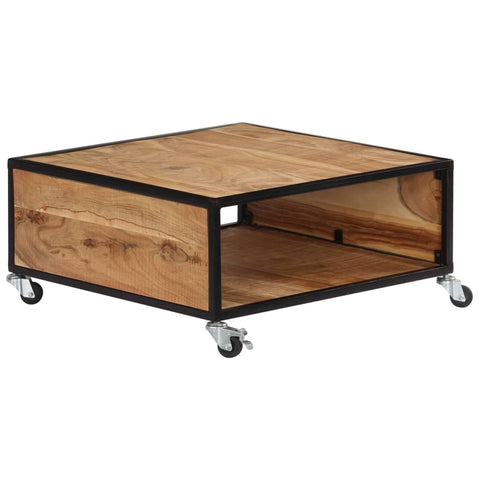 Coffee Table 70x70x32 cm Solid Acacia Wood 247684