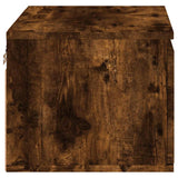 Wall-mounted Bedside Cabinets with LED Lights 2 pcs Smoked Oak 836835