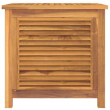 Garden Storage Box with Bag 60x50x58 cm Solid Wood Teak 363269