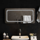 LED Bathroom Mirror Transparent 80 x 40 cm Tempered Glass 42045835