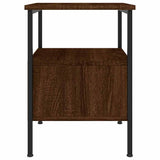 Bedside Cabinets 2 pcs Brown Oak 34x36x50 cm Engineered Wood 826052