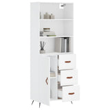 Highboard White 69.5x34x180 cm Engineered Wood 3189413