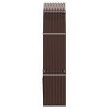 Log Holder Brown 120x45x210 cm Galvanised Steel 364572