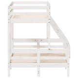 Bunk Bed without Mattress 80x200/120x200 cm White Solid Wood 3207162