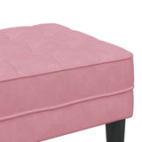 Bench with Cushion Pink 113 x 57 x 39 cm Velvet 42001951
