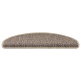 Stair Mats Self-adhesive Sisal-Look 30 pcs 65x21x4 cm Dark Beige 3365878