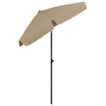 Beach Parasol Taupe 180x120 cm 314722