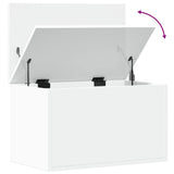 Storage Box White 60x35x35 cm Engineered Wood 840674