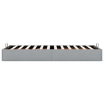 Ottoman Bed Frame without Mattress Light Grey Single Fabric 3310916
