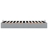 Ottoman Bed Frame without Mattress Light Grey Single Fabric 3310916