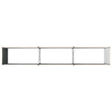 Raised Garden Bed Wood Brown 240 x 40 x 55 cm cold-rolled steel 8006251