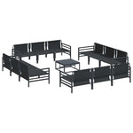 Garden Sofa Set Anthracite Steel 3378973