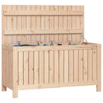 ZNTS Garden Storage Box 115x49x60 cm Solid Wood Pine 823836