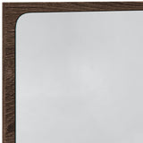 ZNTS LED Bathroom Mirror Brown Oak 60x8.5x38 cm Engineered Wood 834929