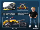 12V Kids Electric Ride On Car with 3 Wheeler, MP3 Player, Horn, 2 Speeds, LED Lights for Boys & T3398P422432