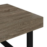 Coffee Table Grey and Black 120x60x40 cm MDF and Iron 286104