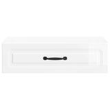 Wall-Mounted Side Table High Gloss White 59 x 34.5 x 17 cm 899339