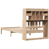 Bookcase Bed without Mattress 90x190 cm Single Solid Wood Pine 3322327